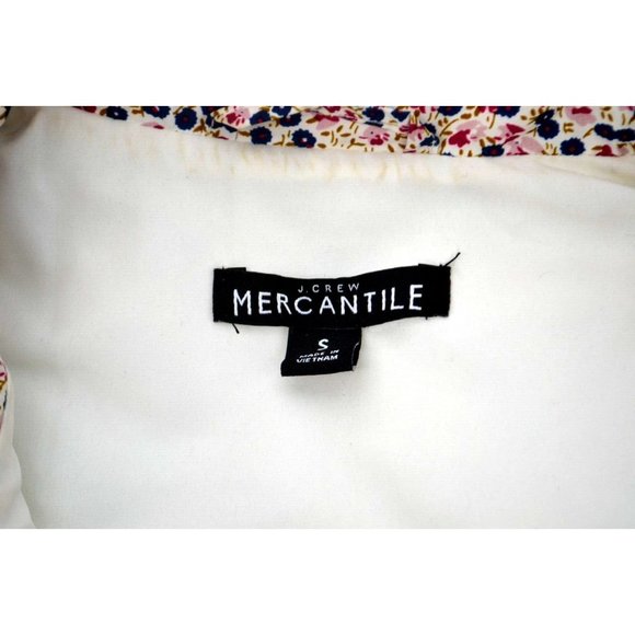 J.CREW MERCANTILE Women's Printed Ruffle Puffer Vest SIZE SMALL Floral - Picture 7 of 7